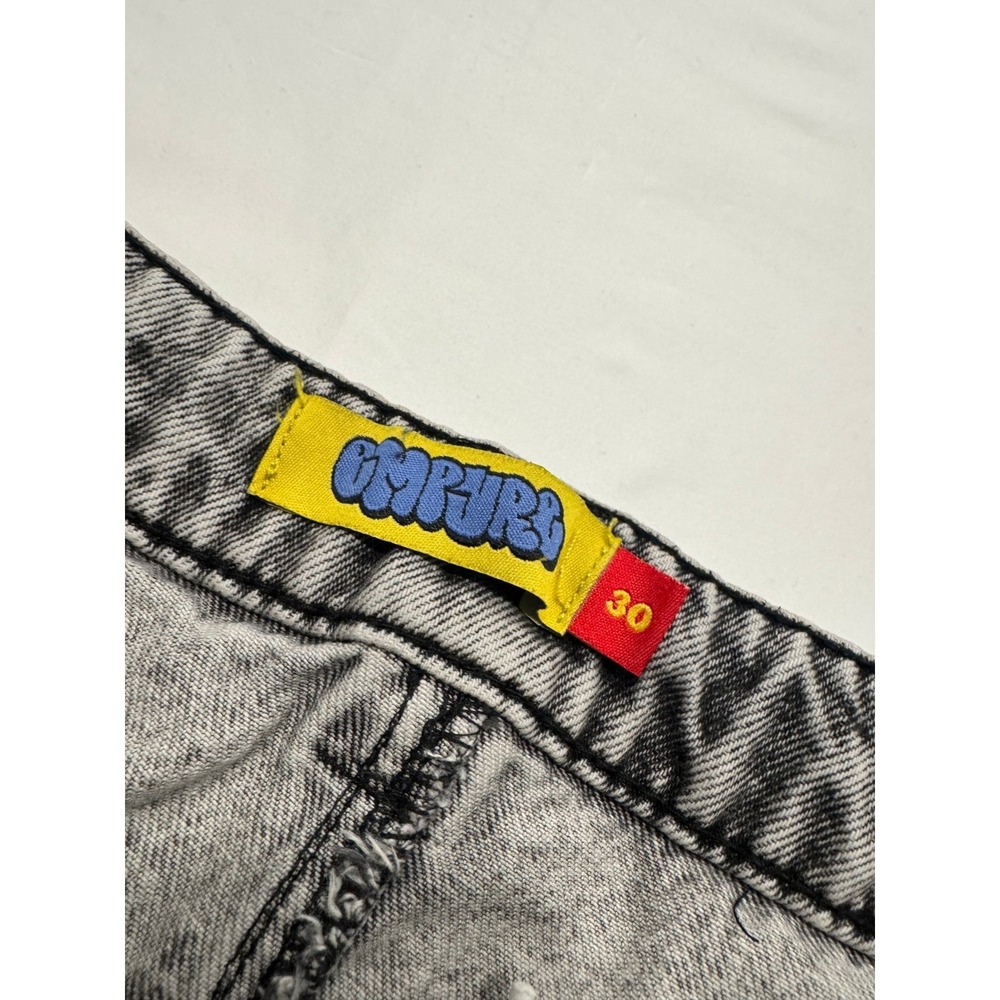 Empyre Loose Fit Skate Jeans Acid Wash Baggy Denim 30 Gray Excellent Condition - Picture 4 of 10